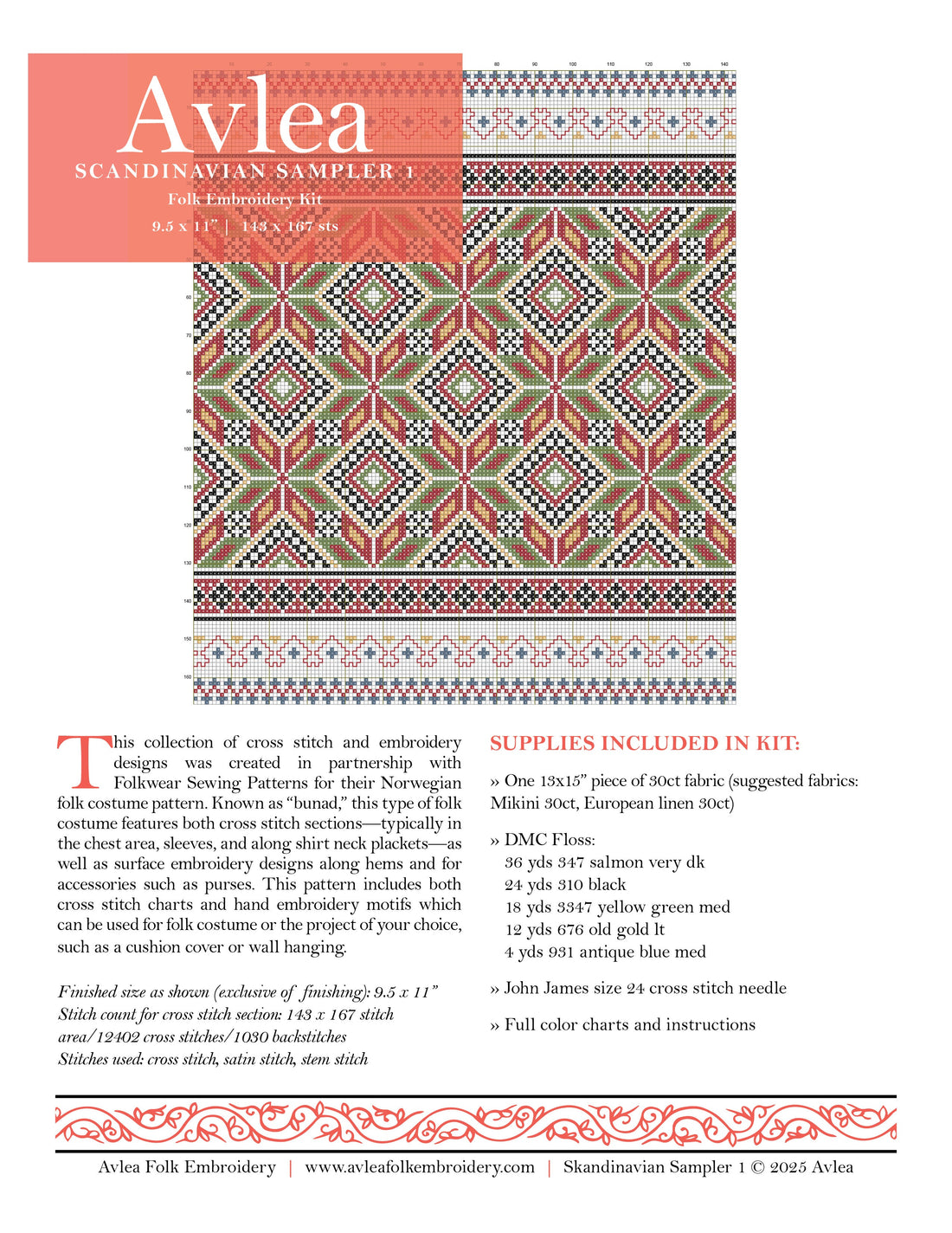 A tale of two craft businesses: a collaboration between Folkwear Sewing Patterns and Avlea Folk Embroidery