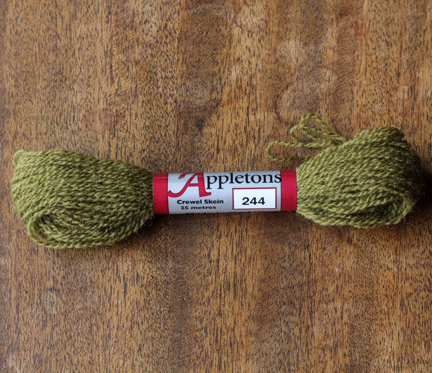 green wool embroidery floss crewel wool blue