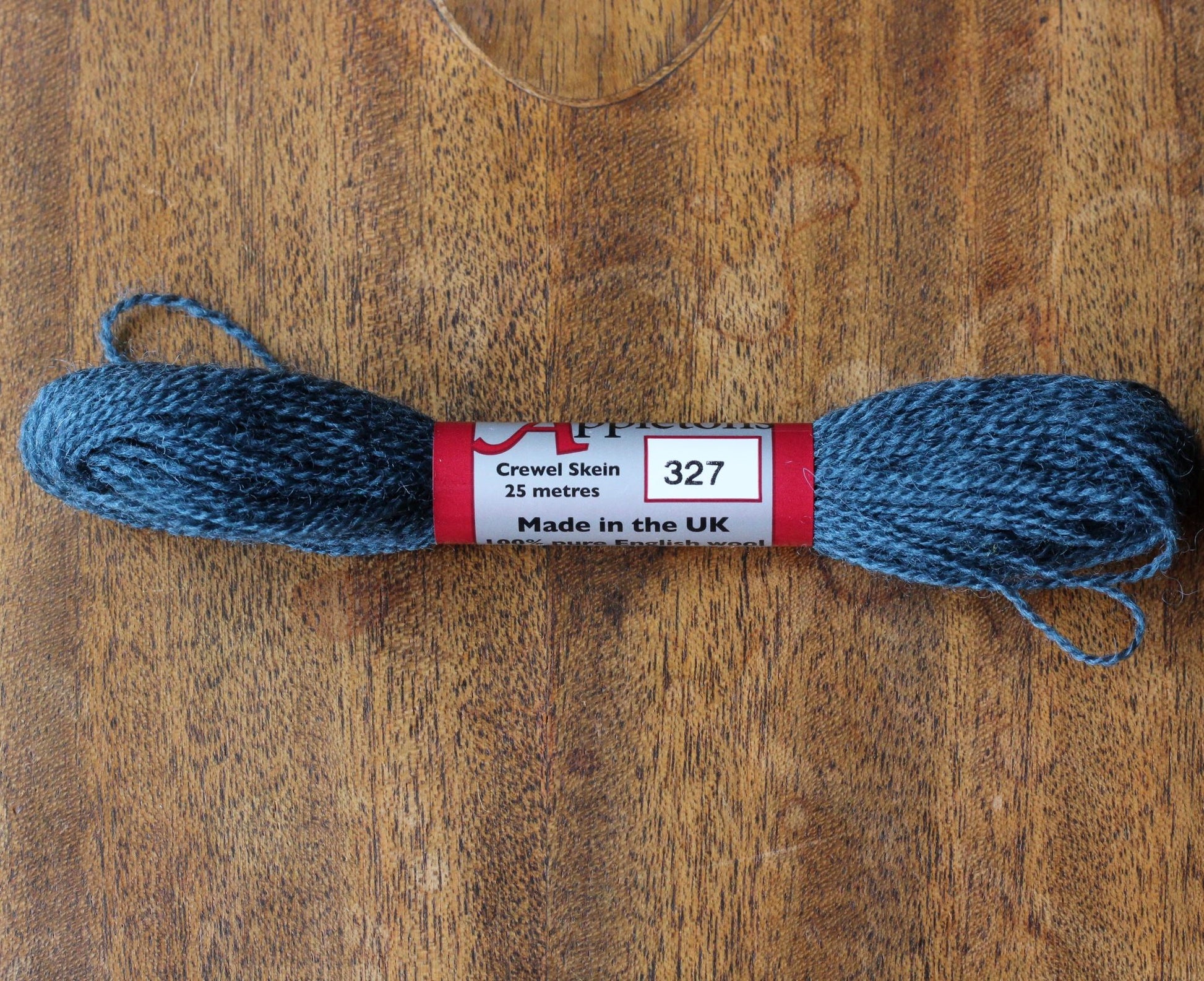 dark blue wool embroidery floss crewel wool blue