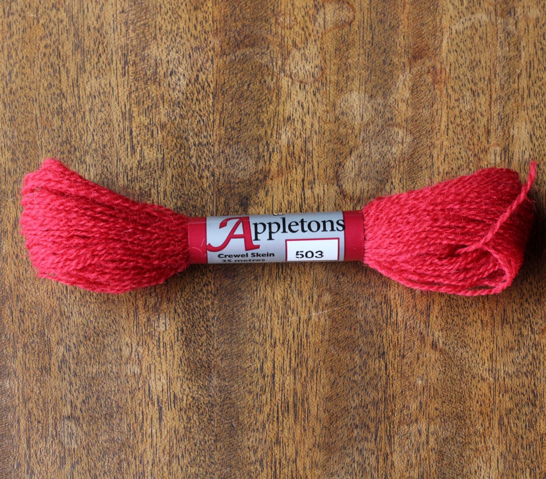 red wool embroidery floss crewel wool