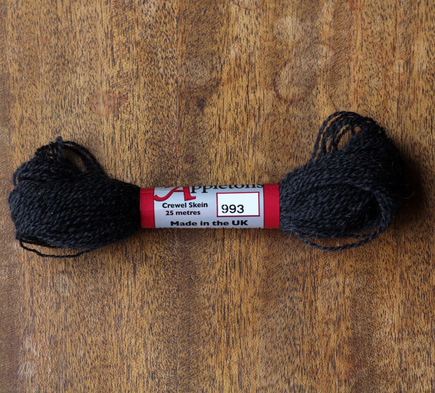 black wool embroidery floss crewel wool