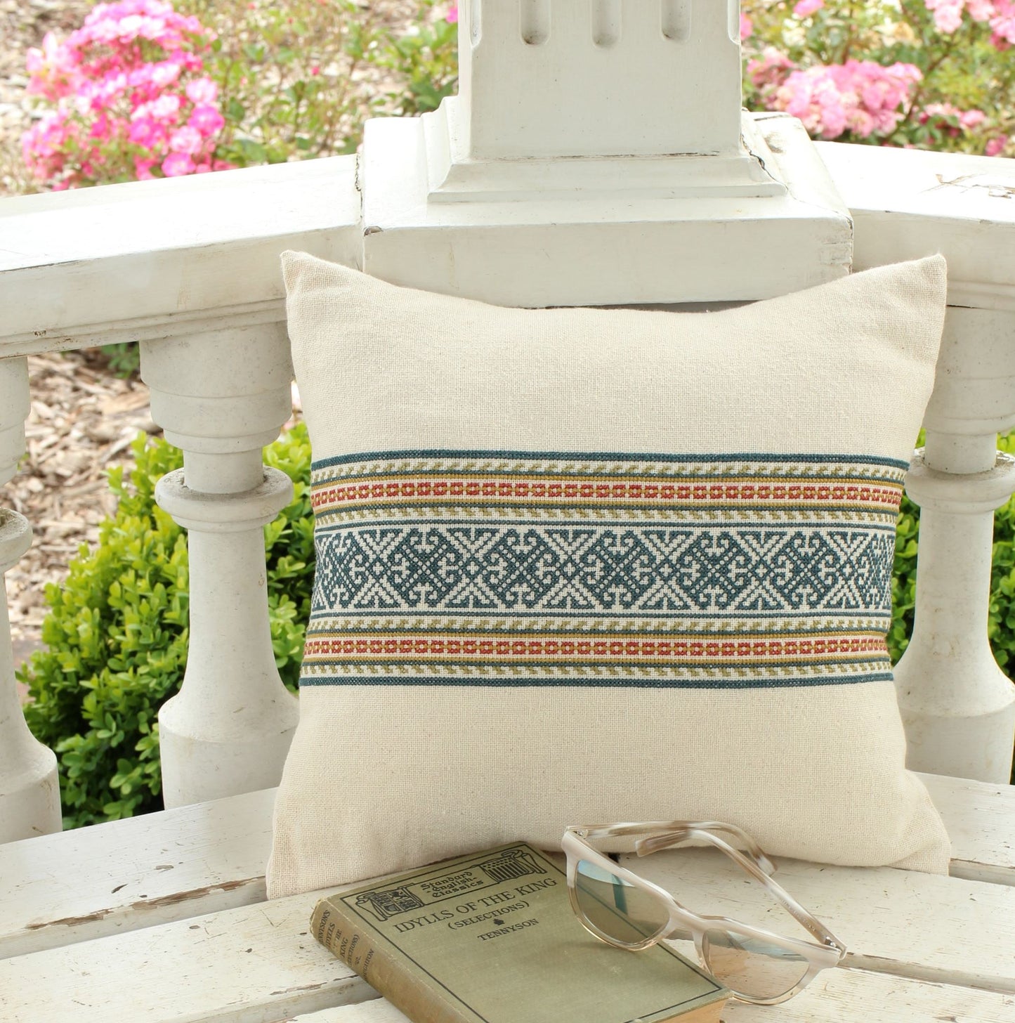 folk embroidery cushion