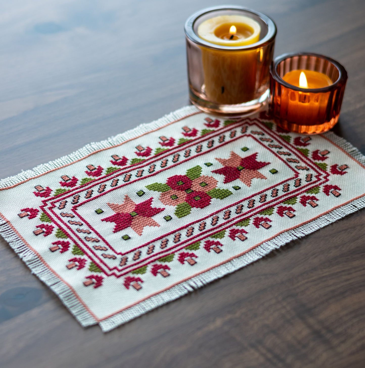 BitKit Mediterranean Dogwood cross stitch folk embroidery PDF pattern