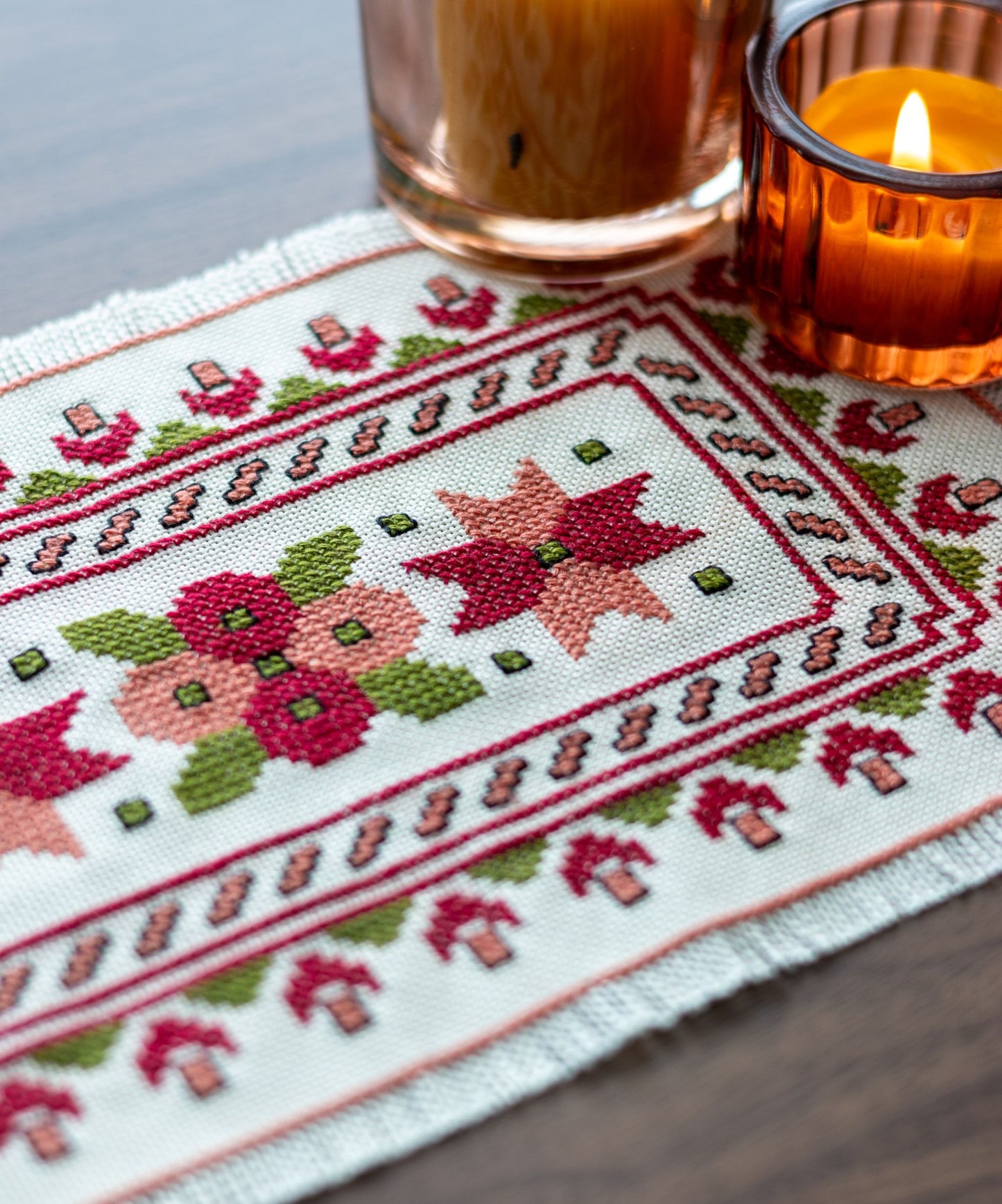 BitKit Mediterranean Dogwood cross stitch folk embroidery PDF pattern