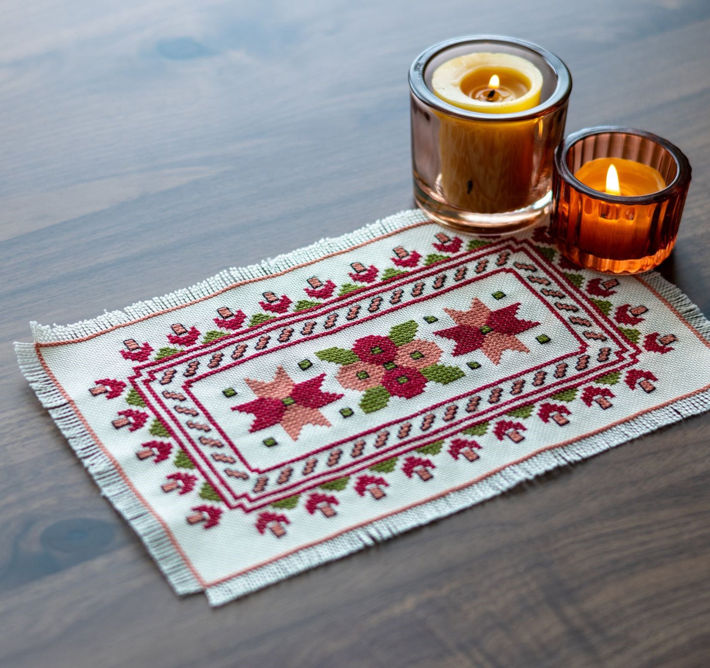 BitKit Mediterranean Dogwood cross stitch folk embroidery PDF pattern