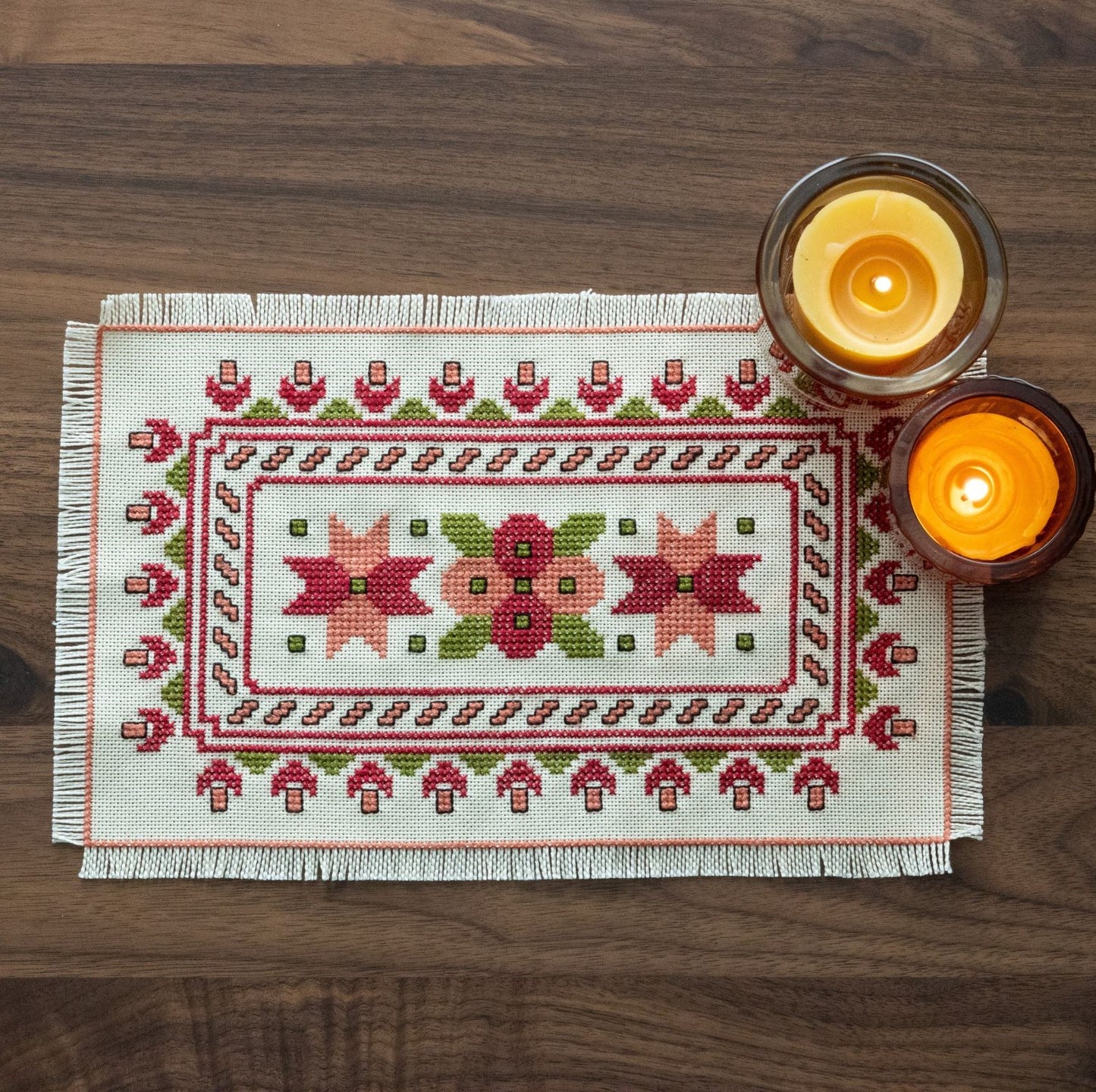 BitKit Mediterranean Dogwood cross stitch folk embroidery PDF pattern