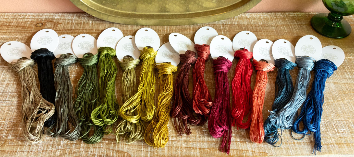 'NEW! Hand-wound DMC floss hanks