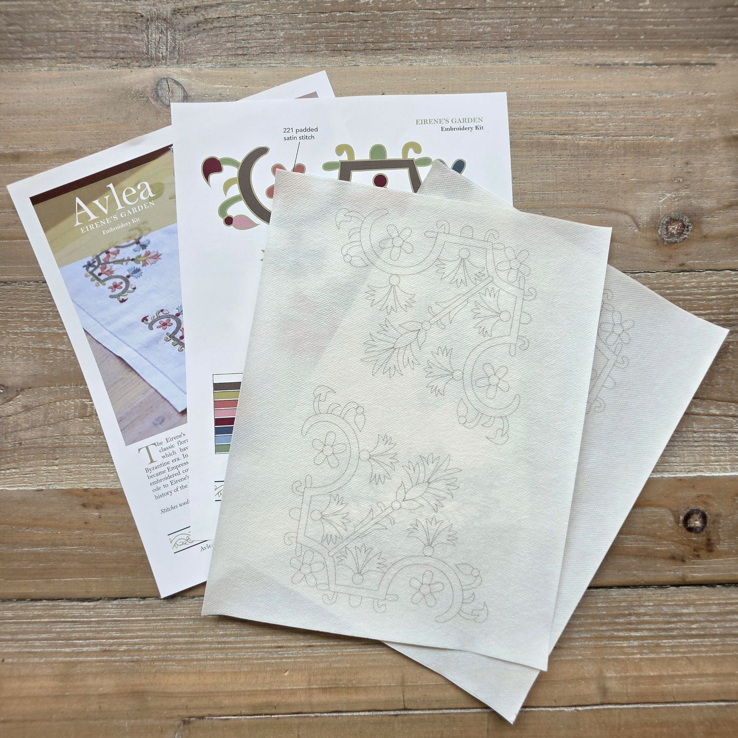 NEW! Eirene's Garden embroidery kit or transfer