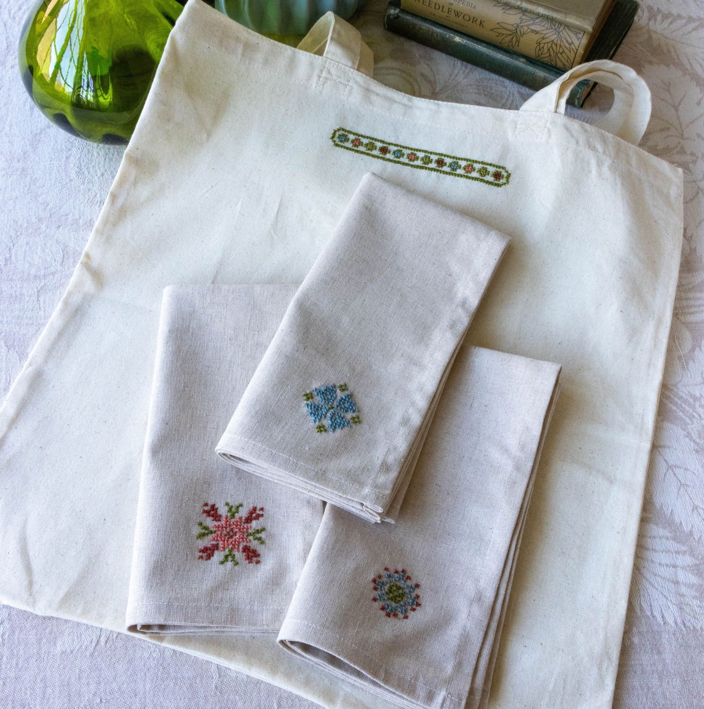 Folk Flourish Garden folk embroidery PDF pattern
