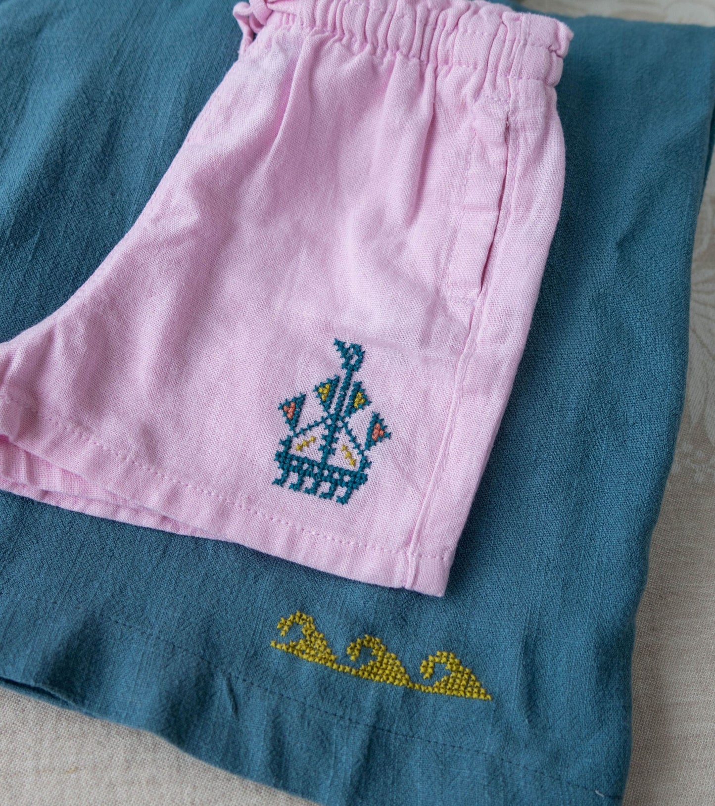 Folk Flourish Seaside folk embroidery PDF pattern