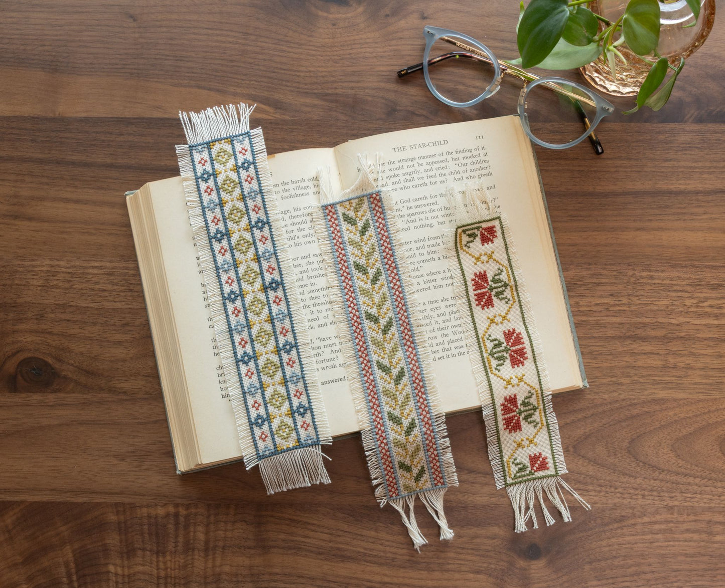 "NEW! Folk Fabric Sampler Ivory cross stitch PDF pattern