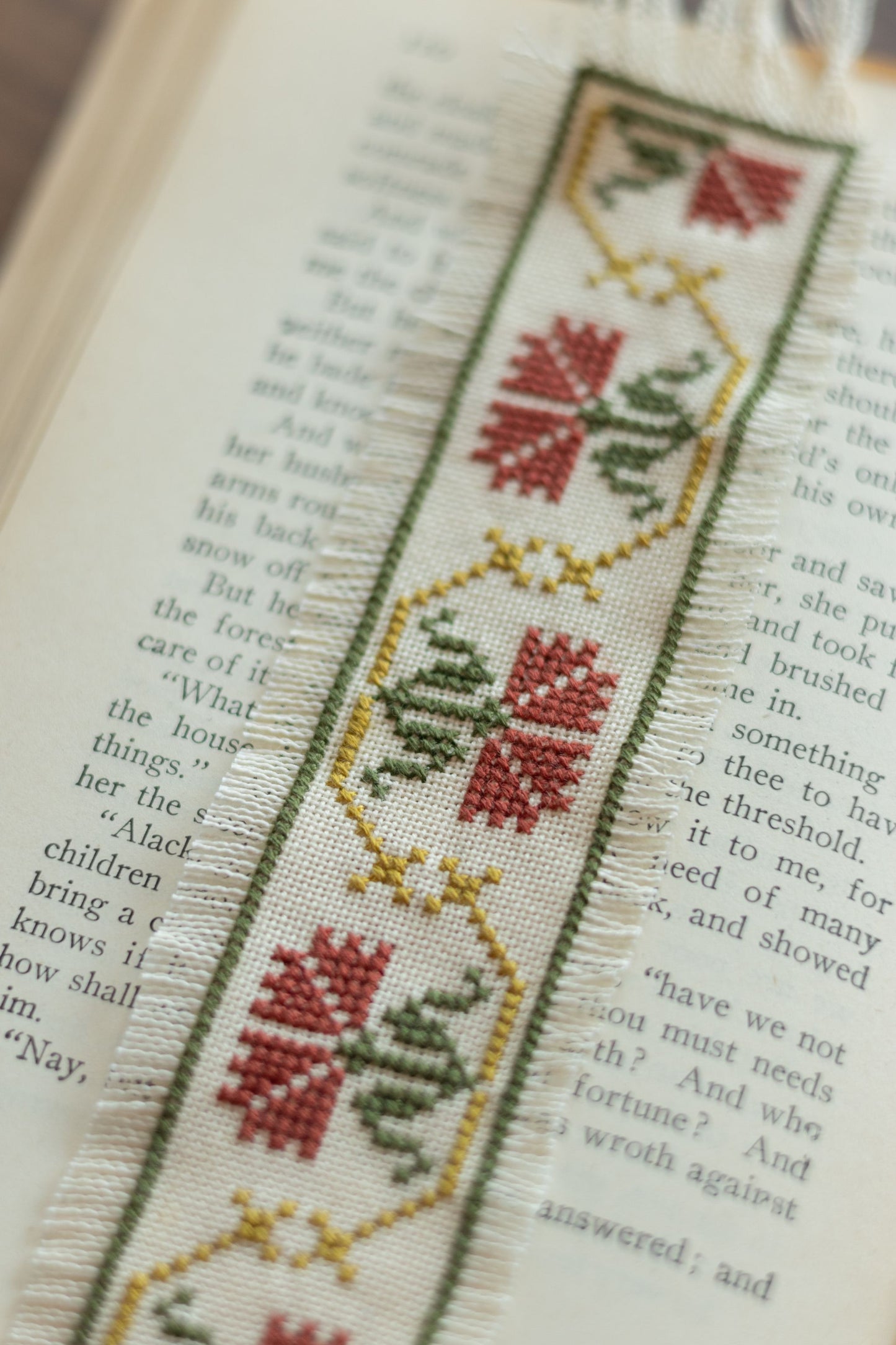 "NEW! Folk Fabric Sampler Ivory cross stitch PDF pattern