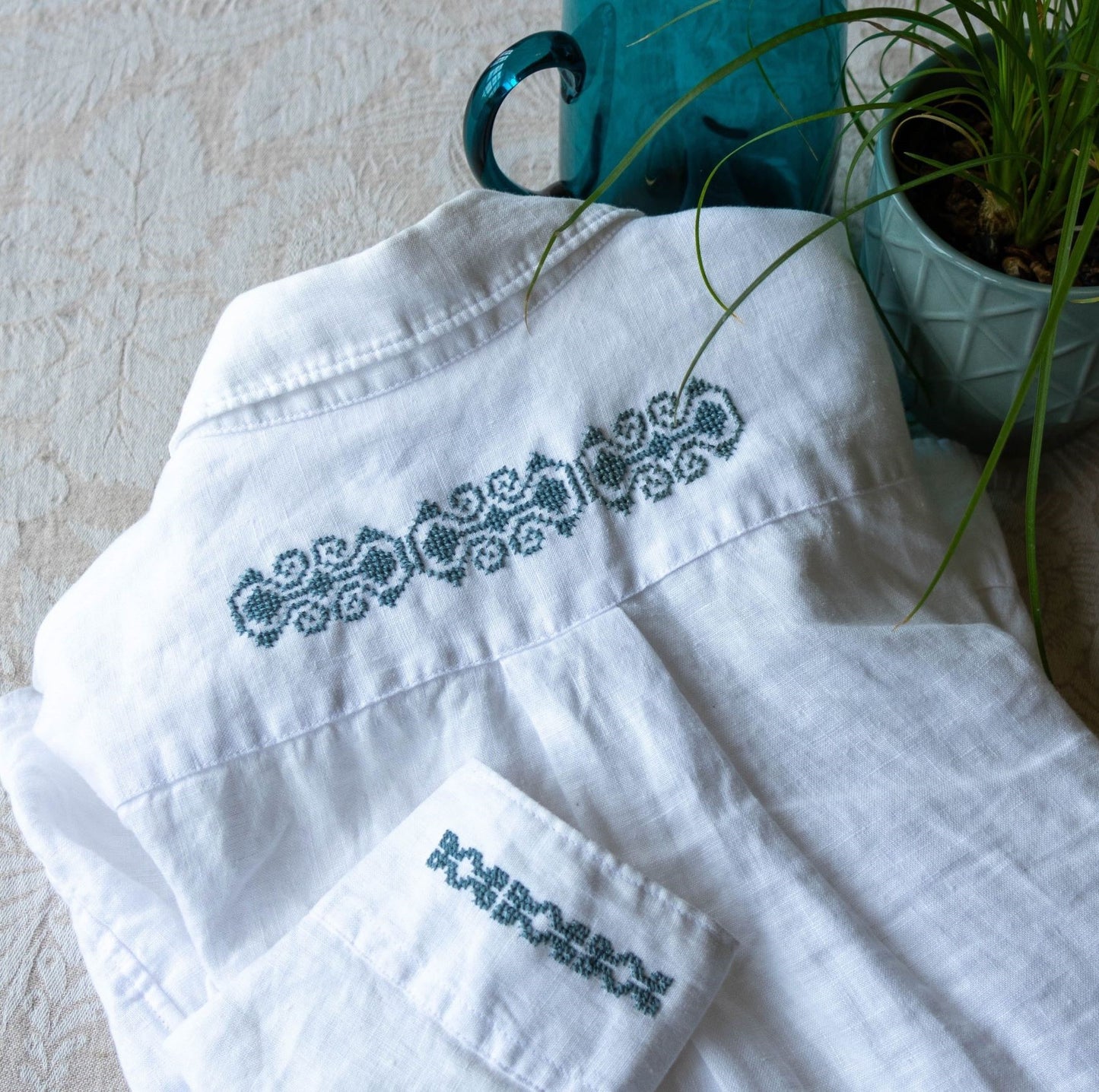Folk Flourish Geometrics folk embroidery PDF pattern