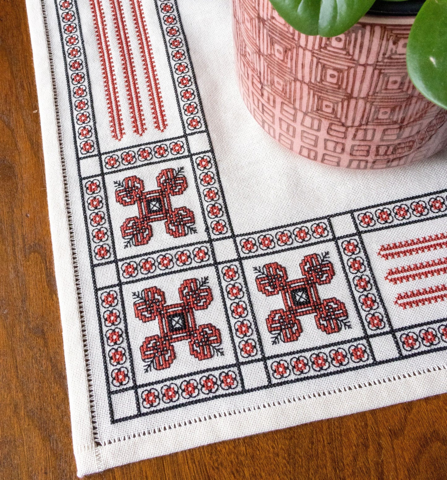 Rivne Rosettes cross stitch folk embroidery PDF pattern