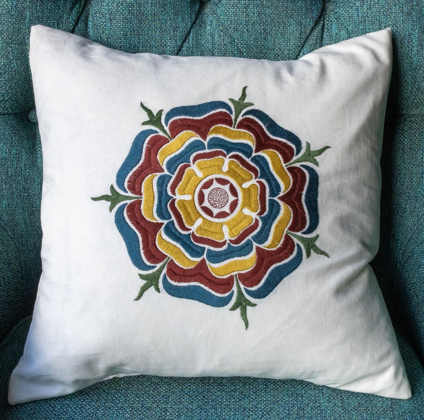 SALE Scottish Rose embroidery cushion kit
