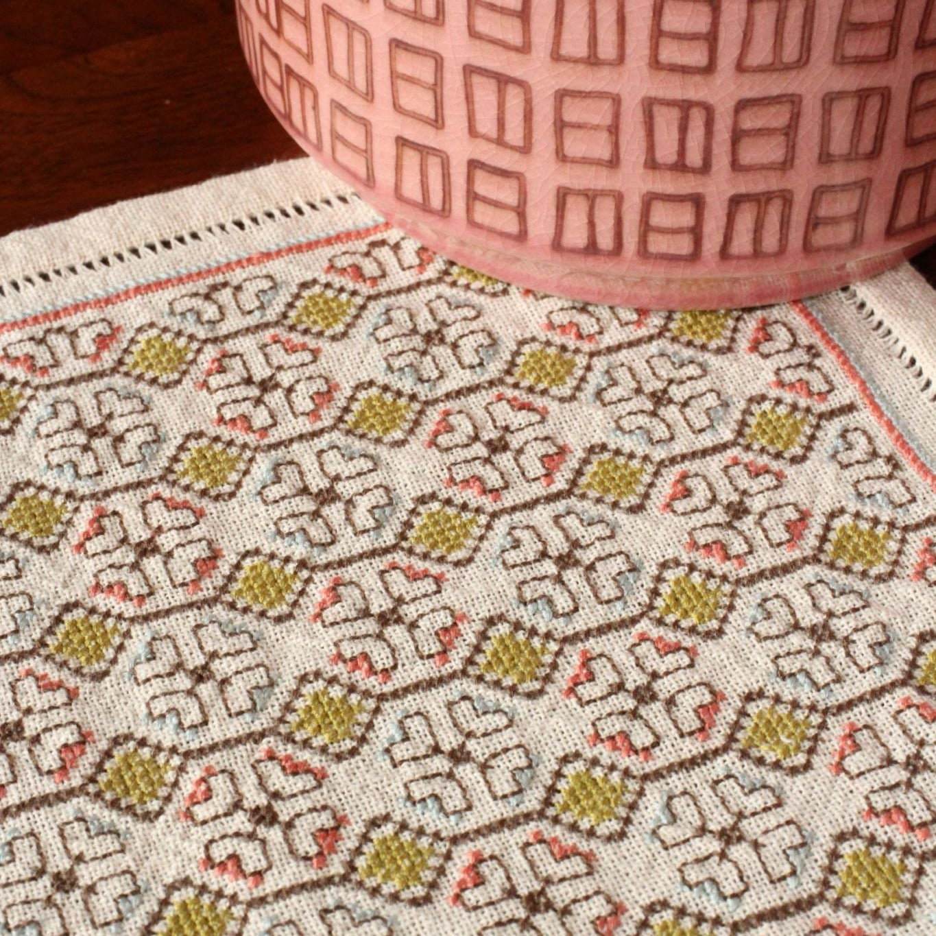 SALE Tansy cross stitch folk embroidery kit