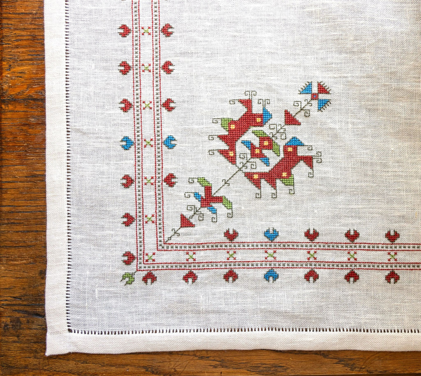 Limited Edition Thracian Rose cross stitch folk embroidery kit
