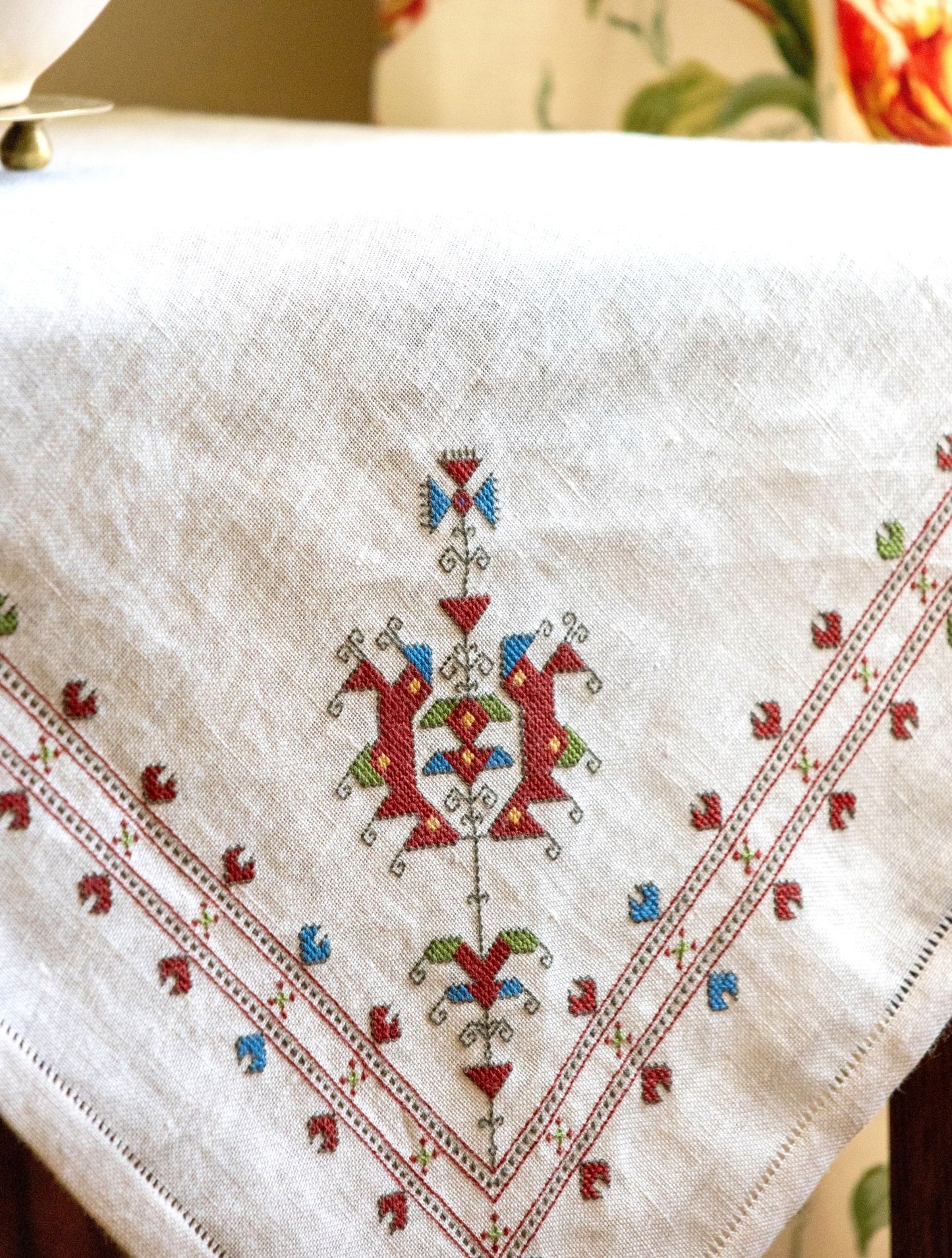 Limited Edition Thracian Rose cross stitch folk embroidery kit