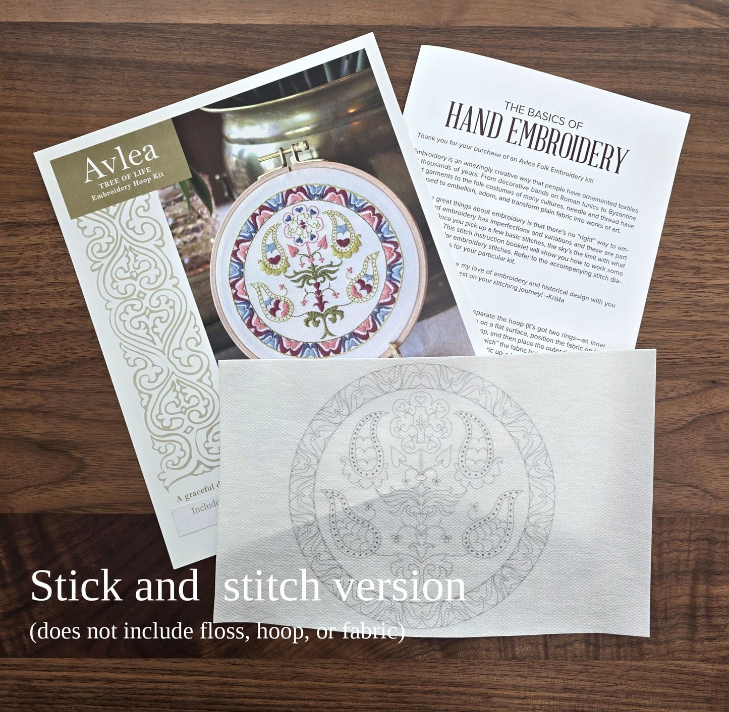 Tree of Life embroidery hoop kit or transfer