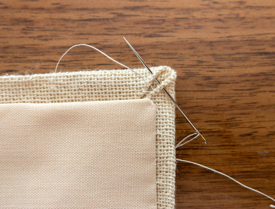 How to line your cross stitch embroidery