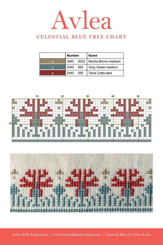 Free chart--Celestial Blue