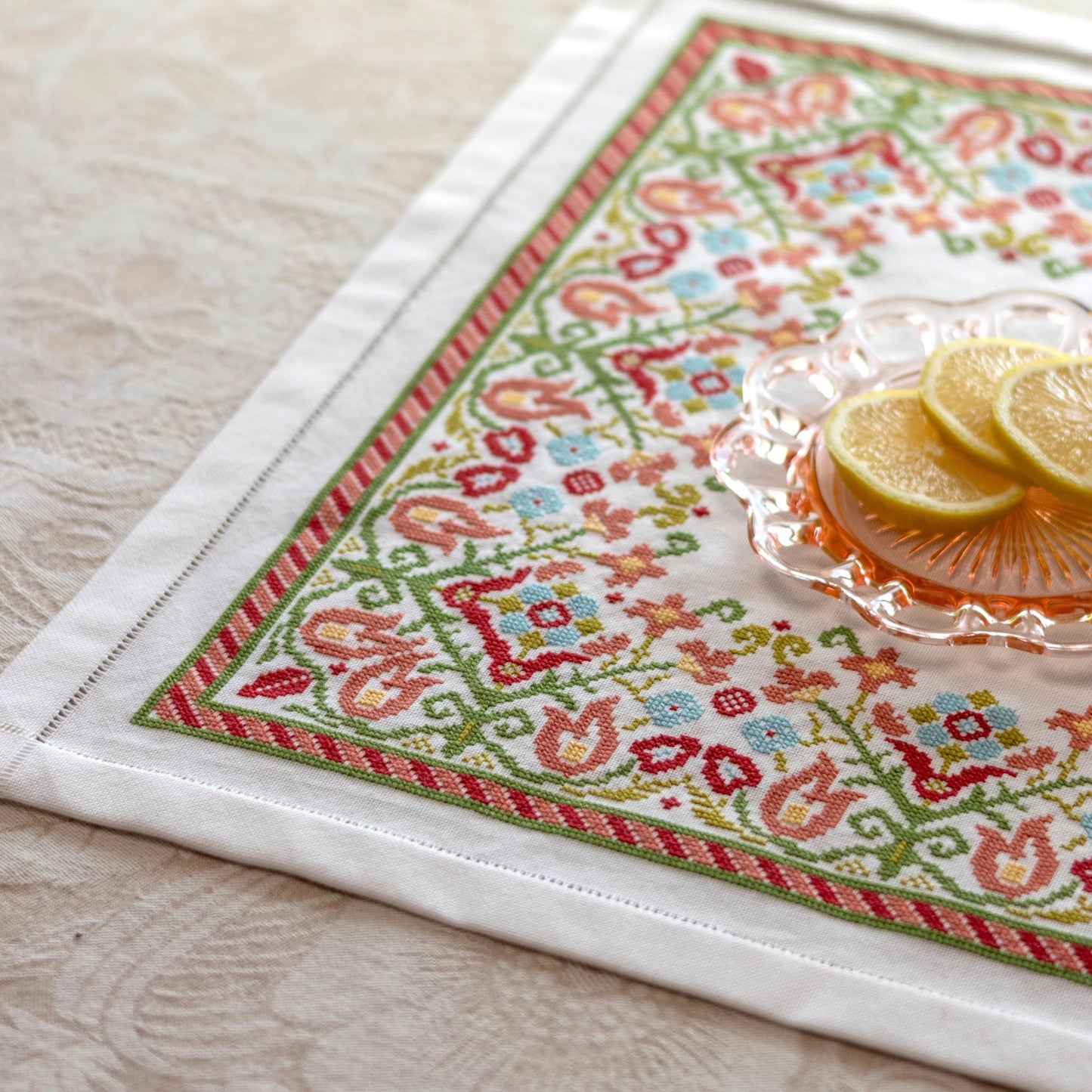 Clara's Garden cross stitch folk embroidery kit