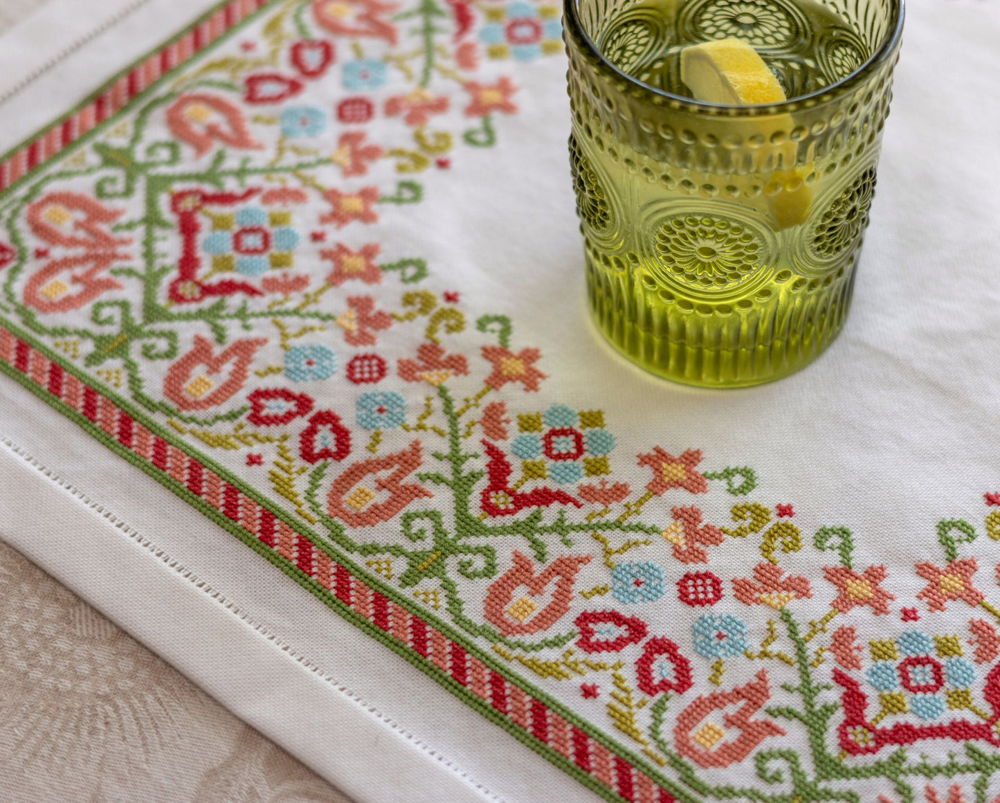 Clara's Garden cross stitch folk embroidery kit