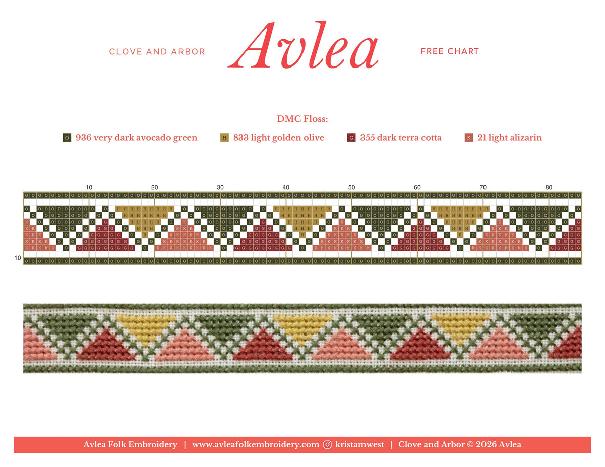 Free chart--Clove and Arbor