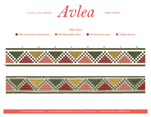 Free chart--Clove and Arbor