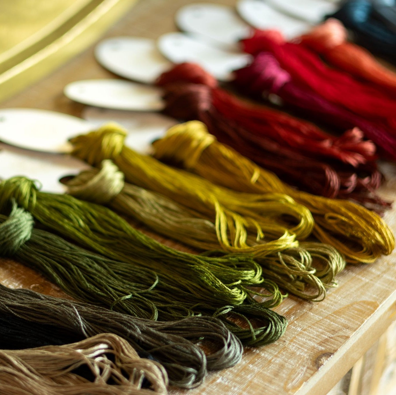 'NEW! Hand-wound DMC floss hanks