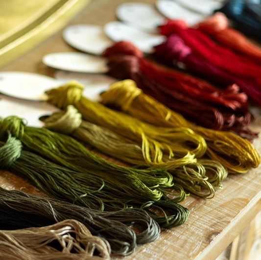 'NEW! Hand-wound DMC floss hanks