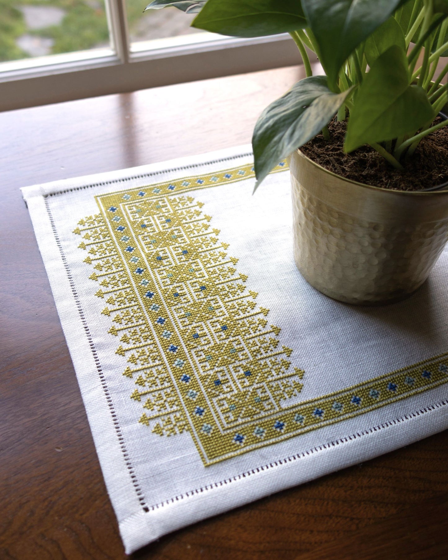 Golden Celandine folk embroidery kit