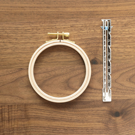 Beechwood embroidery hoop, 4" size