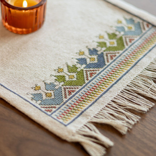 "NEW! Little Baskets cross stitch folk embroidery kit