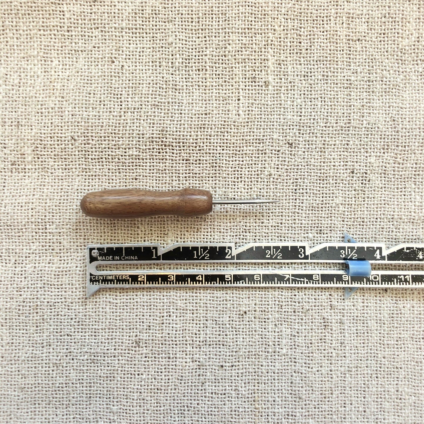 Mini awl with rosewood handle