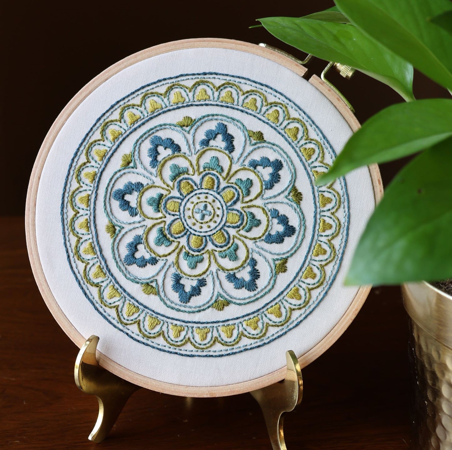 Myra Medallion embroidery hoop kit