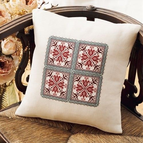 folk embroidery project cushion from everyday folk book