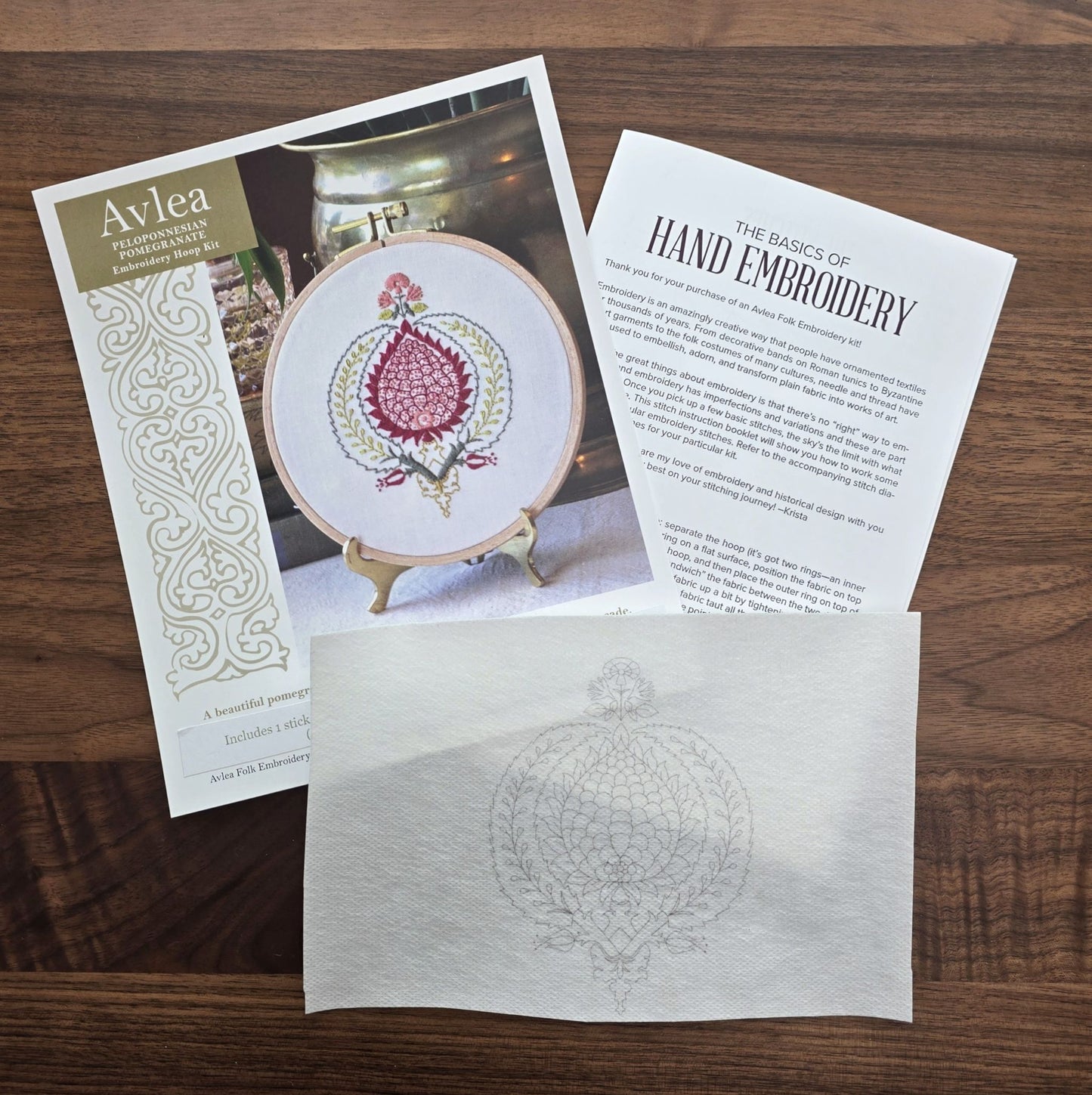 'NEW! Peloponnesian Pomegranate stick-and-stitch