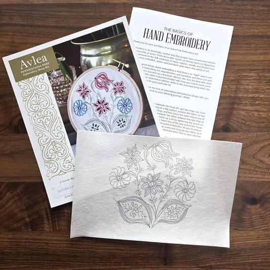 'NEW! Pennsylvania Posy stick-and-stitch