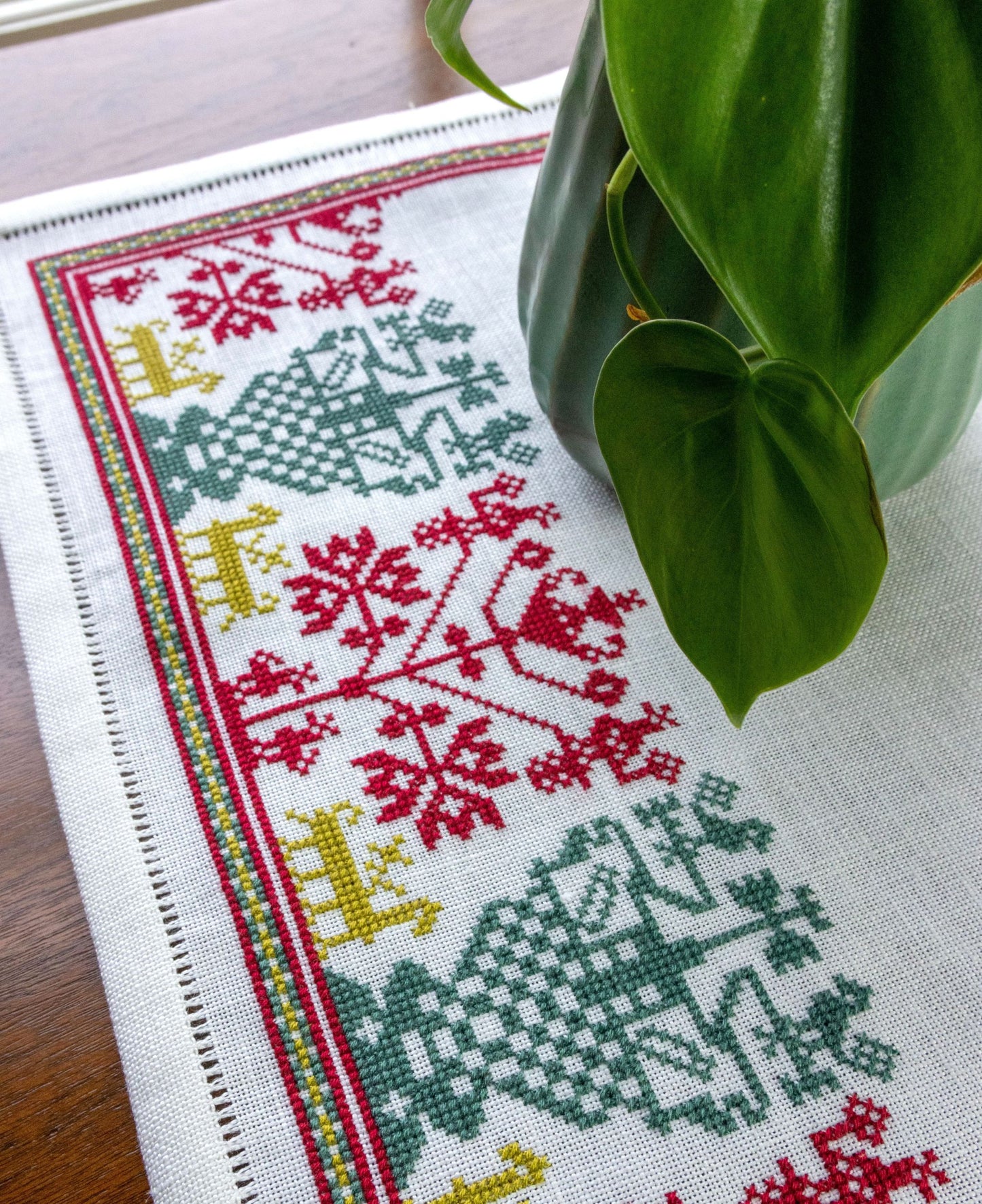 Pomona's Grove cross stitch folk embroidery PDF pattern