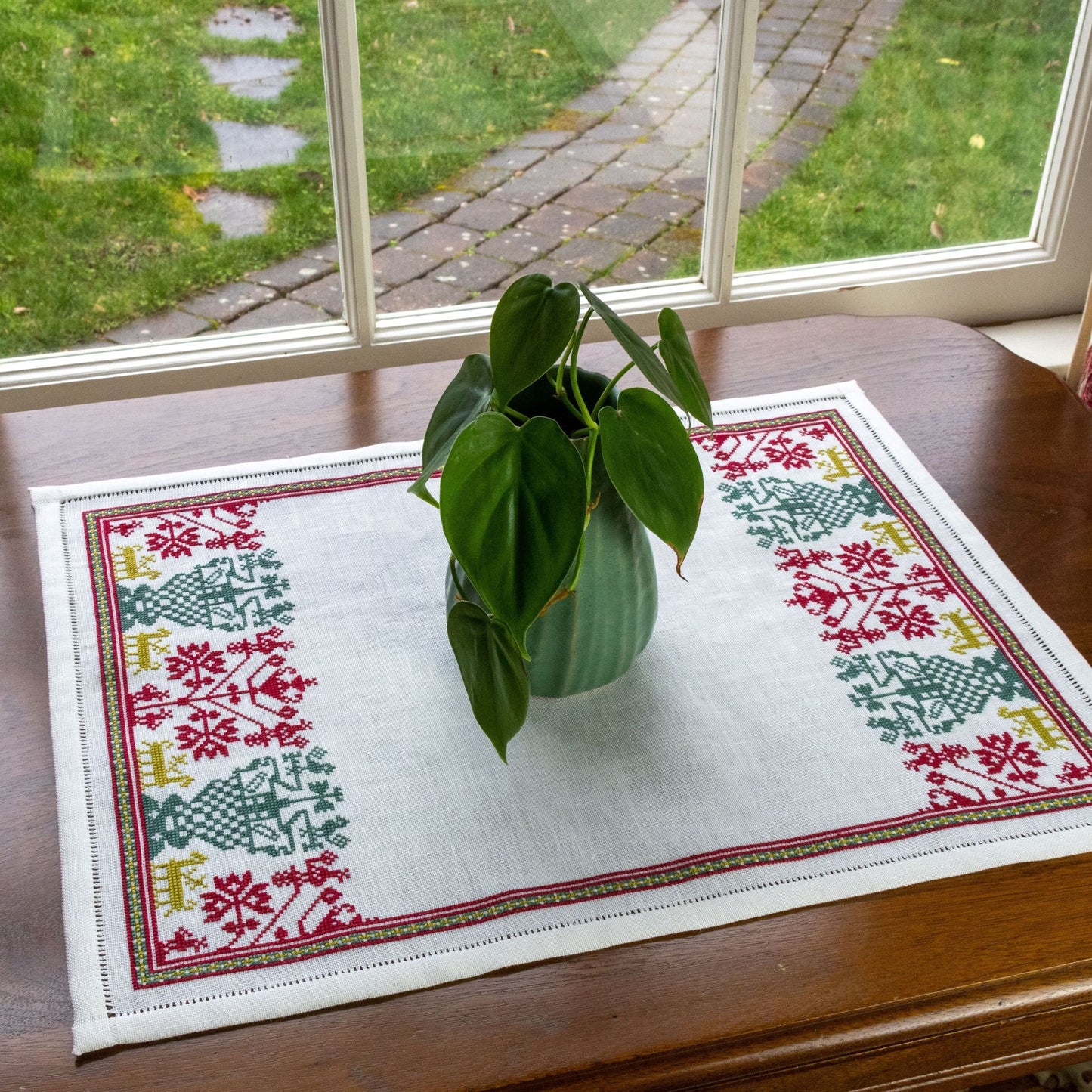 Pomona's Grove cross stitch folk embroidery PDF pattern