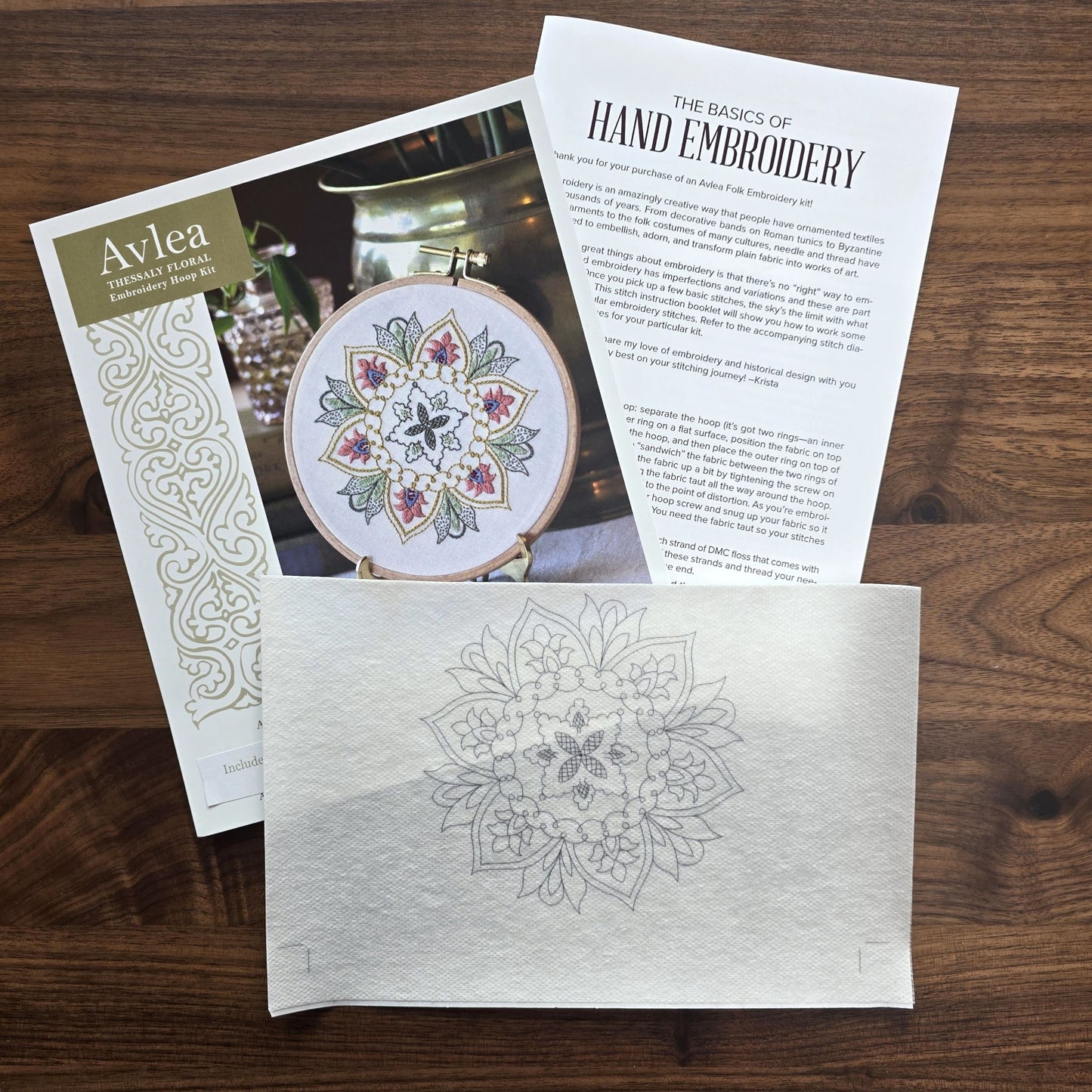 'NEW! Thessaly Floral stick-and-stitch