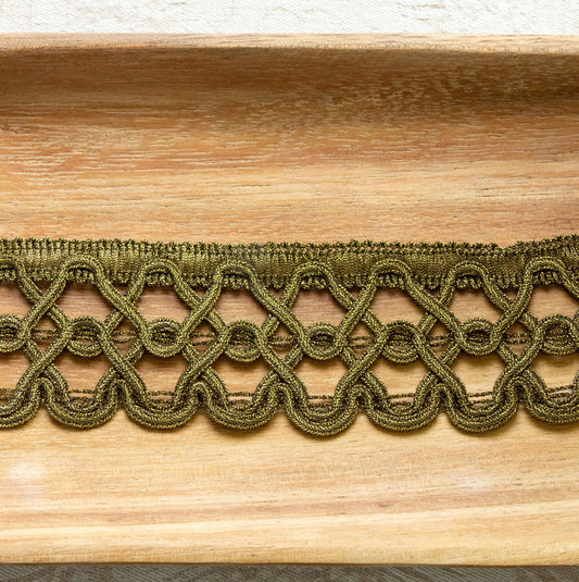 Avlea Trim No. 011 - Greek Interlace metallic trim
