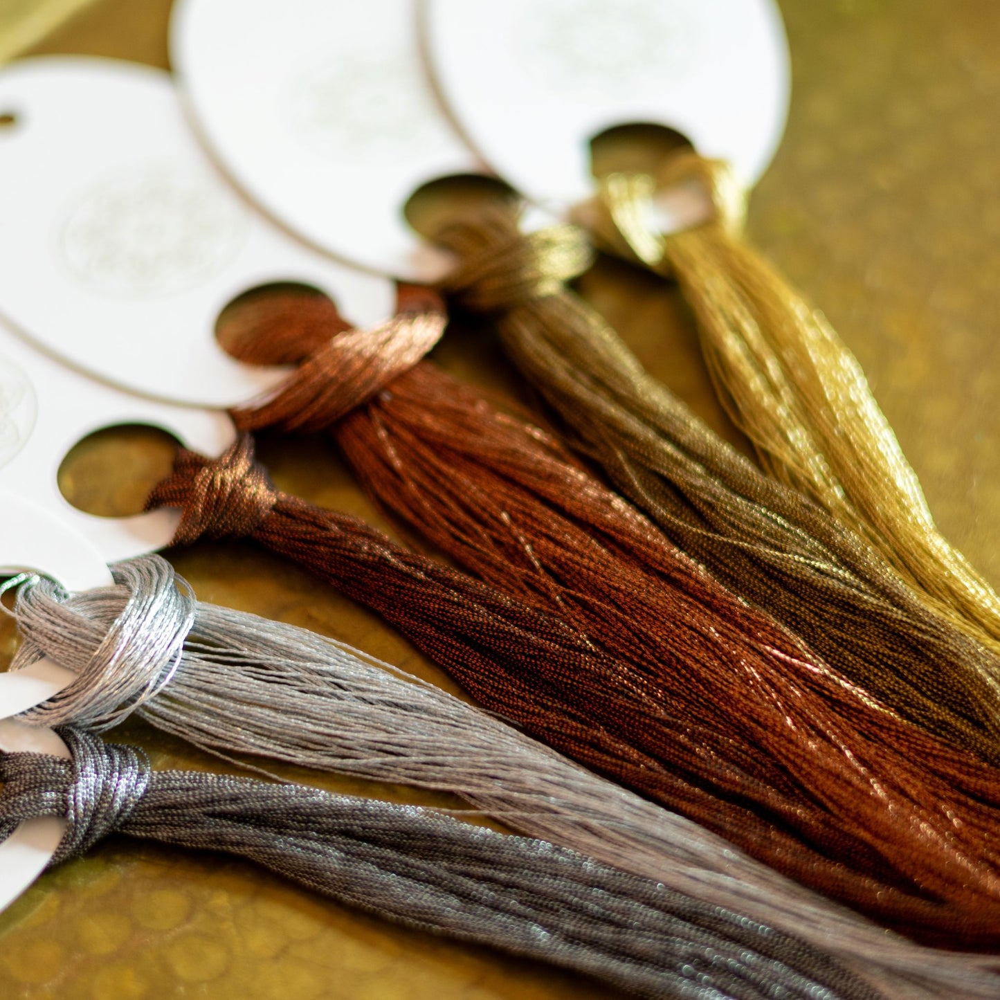 'NEW! Metallic threads