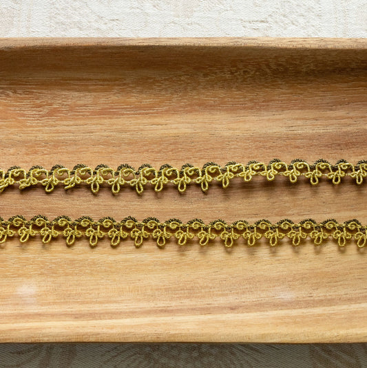 Avlea Trim No. 006 - Greek Mini Scroll metallic trim